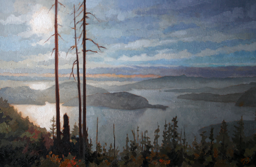Bowen Island Lookout 9 x 13.5 inches Oil on panel Nov. 2012