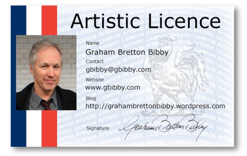artistic licence license front